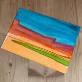 gouache-painting, watercolor-paintings, abstract, expressive, graphical, landscape, minimalistic, patterns, blue, green, orange, red, gouache, paper, watercolor, abstract-forms, beautiful, contemporary-art, decorative, design, interior, interior-design, modern, modern-art, Buy original high quality art. Paintings, drawings, limited edition prints & posters by talented artists.