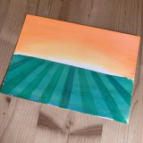 gouache-painting, watercolor-paintings, colorful, expressive, graphical, landscape, nature, green, orange, yellow, gouache, paper, watercolor, beautiful, contemporary-art, decorative, design, interior, interior-design, modern, modern-art, summer, sun, Buy original high quality art. Paintings, drawings, limited edition prints & posters by talented artists.