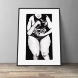 art-prints, gliceé, figurative, monochrome, portraiture, bodies, black, white, ink, paper, black-and-white, contemporary-art, danish, design, interior, interior-design, modern, modern-art, nordic, posters, prints, scandinavien, Buy original high quality art. Paintings, drawings, limited edition prints & posters by talented artists.