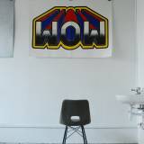 WOW/MOM - 140 x 100 cm. Limited edition linocut print by Marta Banaszak WOW/MOM linocut_interior