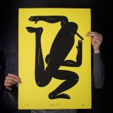 posters-prints, giclee-print, family-friendly, figurative, graphical, minimalistic, pop, bodies, cartoons, humor, movement, people, black, ink, paper, amusing, contemporary-art, copenhagen, danish, decorative, design, interior, interior-design, modern, nordic, posters, prints, scandinavien, Buy original high quality art. Paintings, drawings, limited edition prints & posters by talented artists.