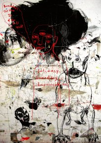 posters-prints, giclee-print, abstract, expressive, figurative, portraiture, bodies, pets, wildlife, beige, black, red, paper, contemporary-art, danish, decorative, design, dogs, expressionism, faces, interior, interior-design, modern, modern-art, nordic, scandinavien, wild-animals, Buy original high quality art. Paintings, drawings, limited edition prints & posters by talented artists.