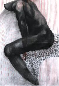 Pray V | Drawings, Paintings | Zuzanna Sitarska | Beauton Art Gallery drawings, paintings, abstract, figurative, illustrative, portraiture, bodies, patterns, black, pink, red, white, acrylic, charcoal, paper, abstract-forms, beautiful, contemporary-art, decorative, design, interior, interior-design, modern, modern-art, nordic, nude, pretty, scandinavien, Buy original high quality art. Paintings, drawings, limited edition prints & posters by talented artists.