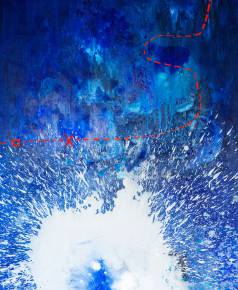 Route To The Treasure II | Paintings | Agnieszka Zawisza | Beauton Art Gallery paintings, abstract, landscape, nature, sailing, blue, white, cotton-canvas, oil, abstract-forms, contemporary-art, danish, design, interior, interior-design, modern, modern-art, nordic, scandinavien, scenery, water, Buy original high quality art. Paintings, drawings, limited edition prints & posters by talented artists.