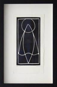 strong and expressive linocut, talented young artist, online art gallery