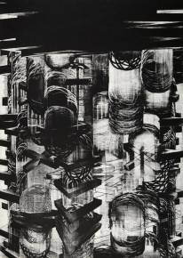 art-prints, engravings, graphical, monochrome, architecture, movement, patterns, black, grey, white, ink, paper, abstract-forms, autumn, cubism, danish, decorative, design, interior, interior-design, nordic, scandinavien, Buy original high quality art. Paintings, drawings, limited edition prints & posters by talented artists.