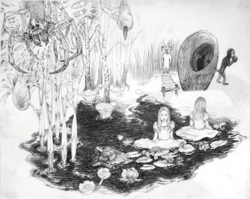 drawings, abstract, aesthetic, landscape, bodies, botany, pets, wildlife, black, white, paper, pencils, abstract-forms, beautiful, danish, decorative, forest, modern, modern-art, plants, scenery, wild-animals, Buy original high quality art. Paintings, drawings, limited edition prints & posters by talented artists.