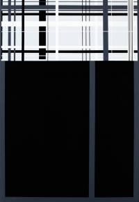 aesthetic, minimalist painting, simple, stylish, lines, black, white, graphic, design