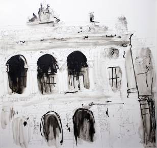 paintings, figurative, illustrative, monochrome, still-life, architecture, black, grey, white, acrylic, marker, oil, architectural, beautiful, black-and-white, bright, buildings, contemporary-art, danish, decorative, design, female, houses, interior, interior-design, modern, modern-art, nordic, scandinavien, sketch, tranquil, Buy original high quality art. Paintings, drawings, limited edition prints & posters by talented artists.