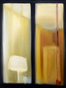 paintings, figurative, illustrative, minimalistic, architecture, everyday life, patterns, black, yellow, cotton-canvas, oil, architectural, beautiful, buildings, contemporary-art, decorative, design, interior, interior-design, modern, modern-art, windows, Buy original high quality art. Paintings, drawings, limited edition prints & posters by talented artists.