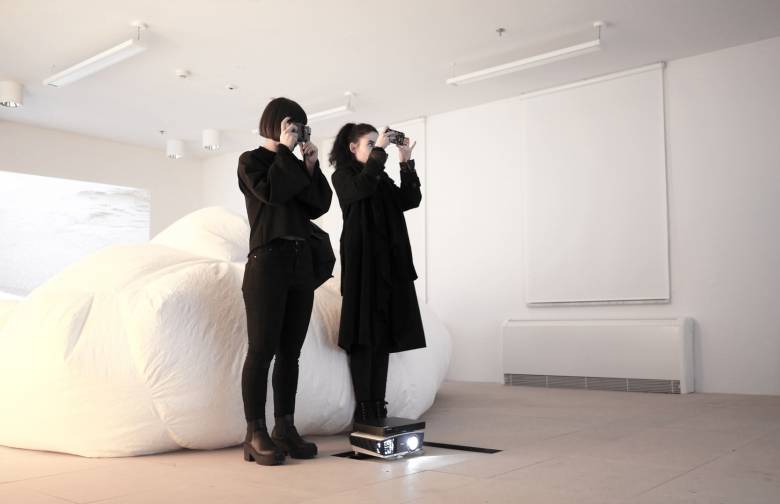 Multimedia interactive art installation by artist Anna Uscinska de Rojas, Beauton Art Gallery exhibition, interactive art installation, artist, gallery,