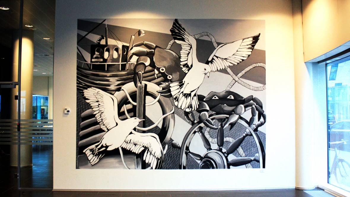 mural, artist, art, gallery