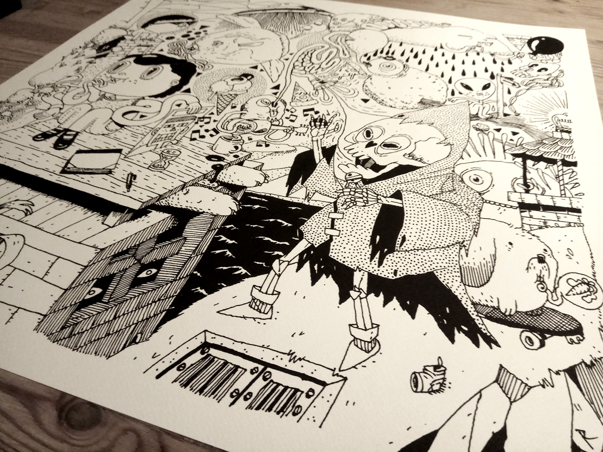 posters-prints, giclee-print, family-friendly, figurative, graphical, illustrative, landscape, monochrome, pop, cartoons, children, humor, patterns, people, black, white, ink, paper, amusing, black-and-white, boys, copenhagen, graffiti, interior, interior-design, modern, mountains, summer, sun, urban, Buy original high quality art. Paintings, drawings, limited edition prints & posters by talented artists.