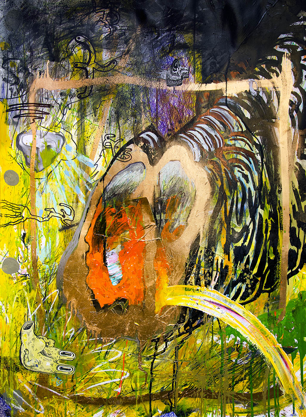 drawings, paintings, abstract, geometric, surrealistic, patterns, black, blue, green, yellow, artliner, paper, marker, oil, pencils, abstract-forms, contemporary-art, danish, design, interior, interior-design, modern, modern-art, nordic, scandinavien, Buy original high quality art. Paintings, drawings, limited edition prints & posters by talented artists.