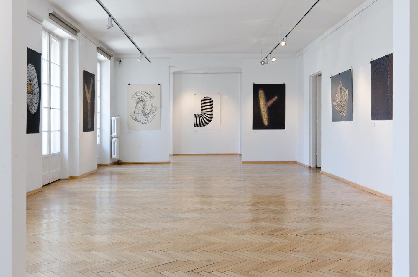 The Great Licking red - 140 x 100 cm. Limited edition linocut print by Marta Banaszak THE GREAT LICKING linocut_Doctorate exhibition