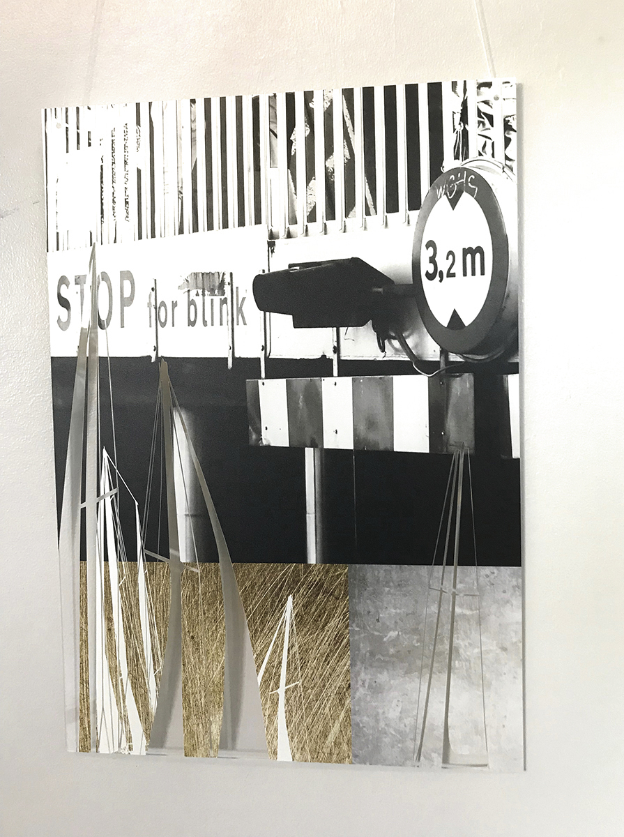 A View from In Between I | Photographs, Collages, Other-artworks | Tina Louise Hunderup | Beauton Art Gallery photographs, collages, other-artworks, abstract, aesthetic, graphical, illustrative, architecture, black, gold, grey, white, acrylic, ink, plexiglass, other-mediums, architectural, boats, photorealistic, Buy original high quality art. Paintings, drawings, limited edition prints & posters by talented artists.