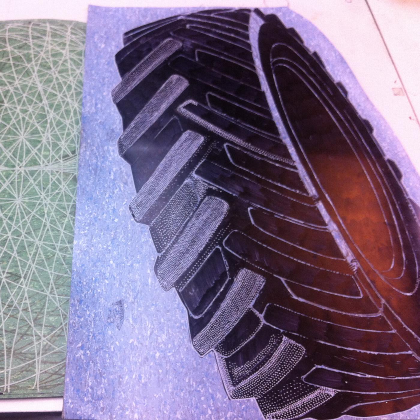 Tires | Art-prints, Linocuts | Marta Banaszak | Beauton Art Gallery art-prints, linocuts, figurative, geometric, graphical, minimalistic, movement, transportation, black, white, ink, paper, cars, contemporary-art, danish, design, interior, interior-design, modern, modern-art, nordic, scandinavien, vehicles, Buy original high quality art. Paintings, drawings, limited edition prints & posters by talented artists.