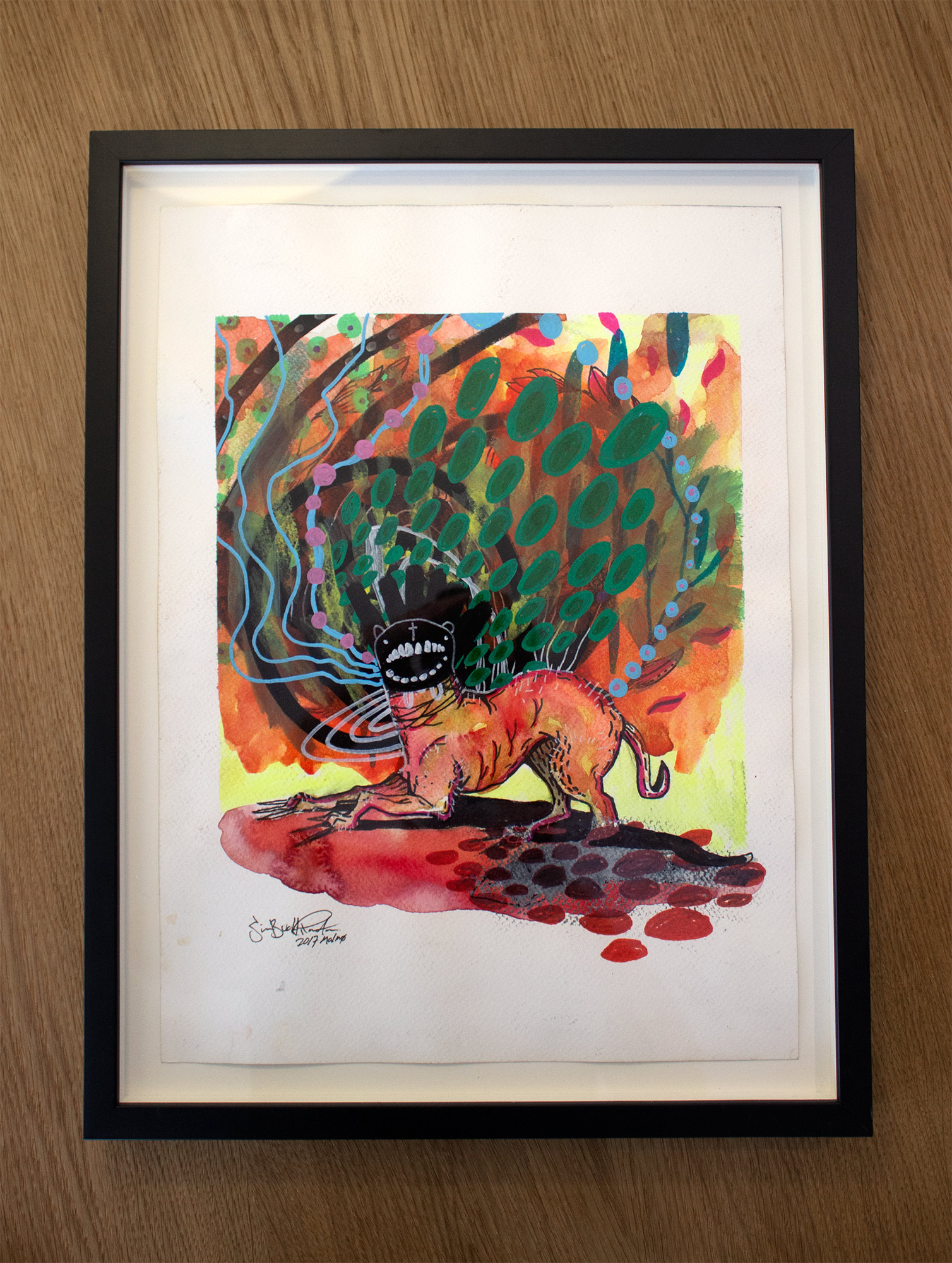 drawings, gouache-painting, watercolor-paintings, colorful, expressive, graphical, illustrative, pop, animals, wildlife, green, orange, red, yellow, acrylic, ink, paper, marker, contemporary-art, danish, decorative, design, interior, interior-design, modern, modern-art, nordic, obscure, pop-art, posters, scandinavien, vivid, Buy original high quality art. Paintings, drawings, limited edition prints & posters by talented artists.