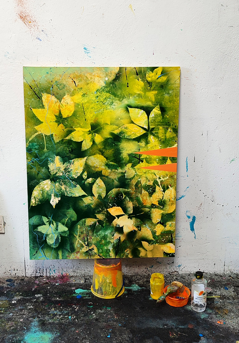 paintings, abstract, aesthetic, colorful, graphical, botany, green, orange, yellow, cotton-canvas, oil, abstract-forms, autumn, beautiful, contemporary-art, decorative, design, flowers, forest, garden, interior, interior-design, Buy original high quality art. Paintings, drawings, limited edition prints & posters by talented artists.