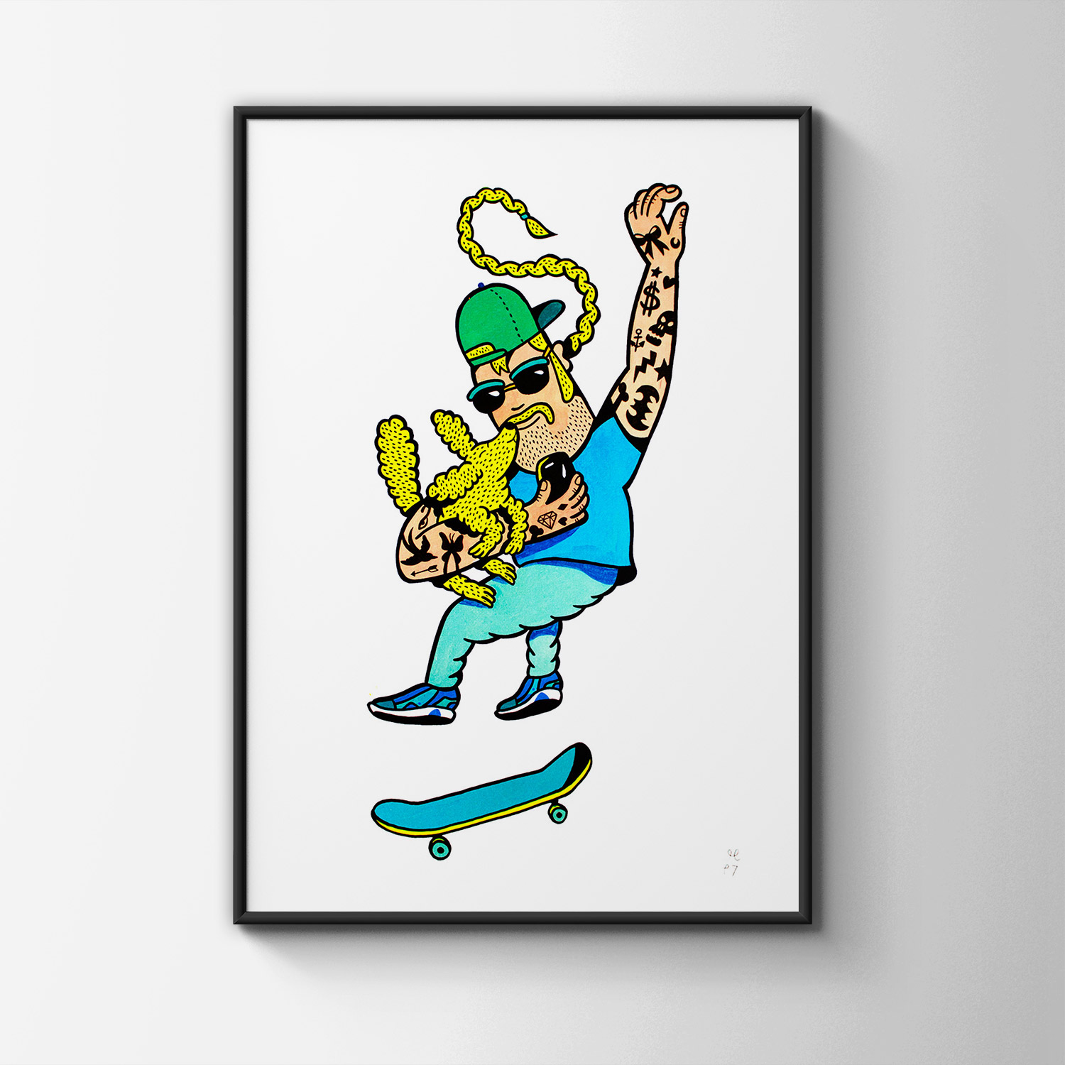 art-prints, gliceé, family-friendly, figurative, illustrative, minimalistic, portraiture, bodies, humor, sport, blue, green, turquoise, yellow, ink, paper, amusing, boys, contemporary-art, danish, decorative, design, interior, interior-design, men, modern, modern-art, nordic, pop-art, posters, scandinavien, Buy original high quality art. Paintings, drawings, limited edition prints & posters by talented artists.