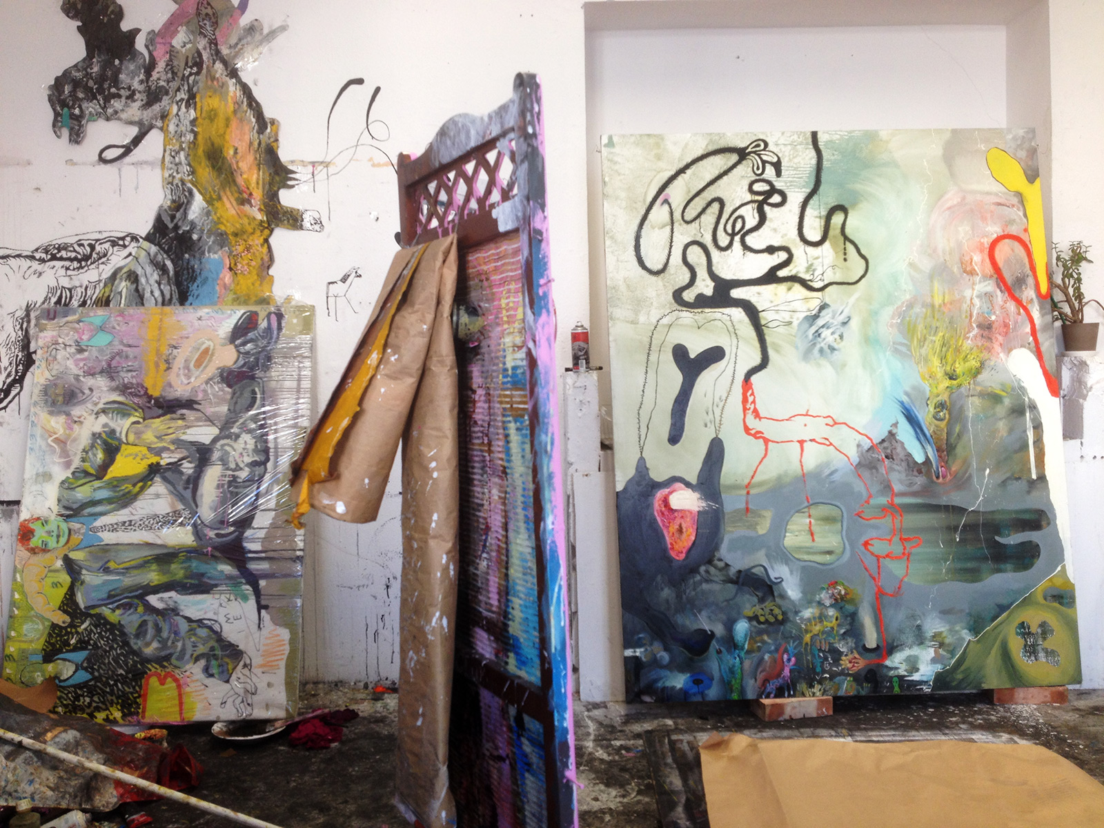 Picasso, Gustav Klimt, Large oil paintings