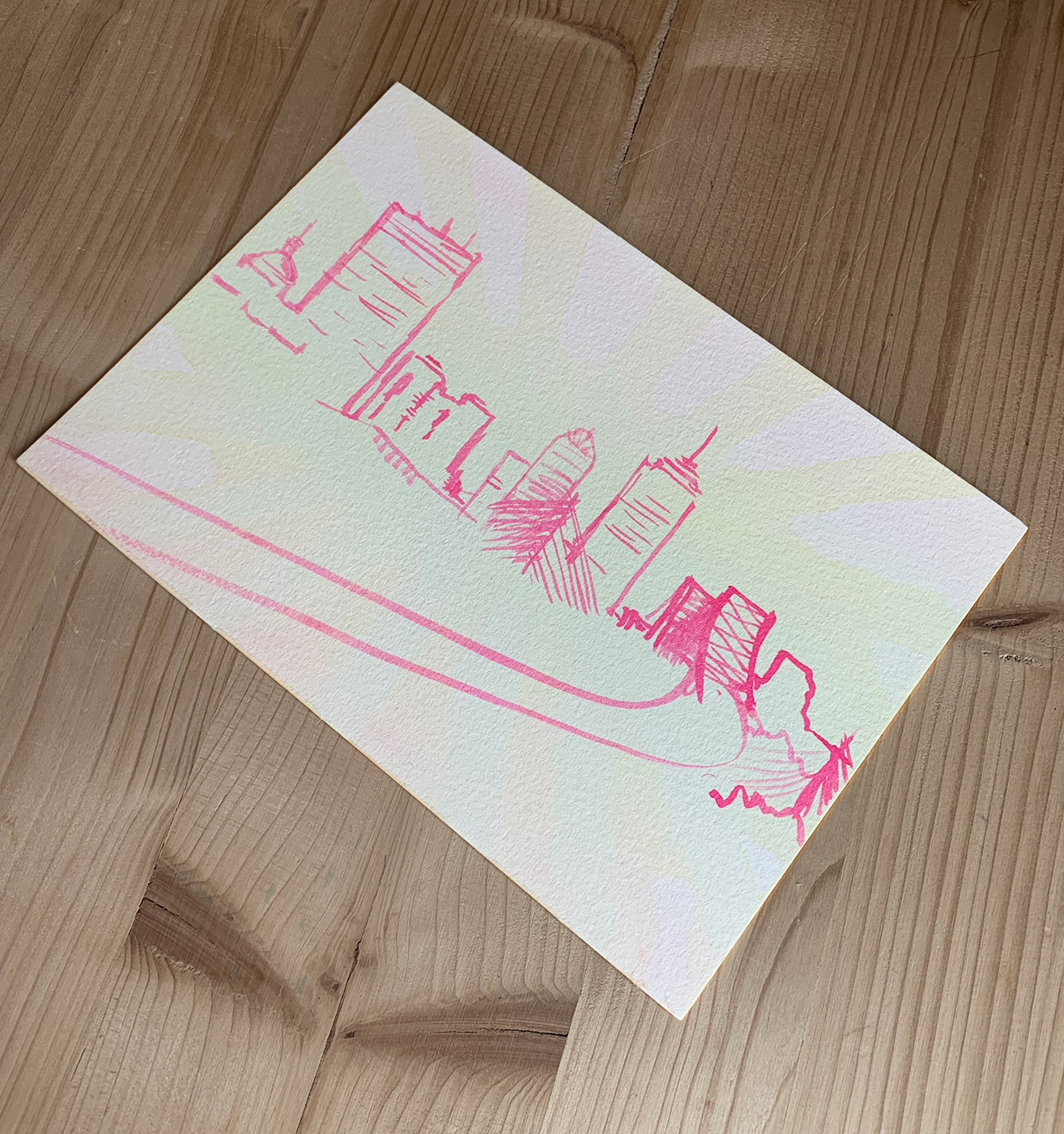 gouache-painting, watercolor-paintings, aesthetic, figurative, illustrative, landscape, minimalistic, architecture, red, white, yellow, gouache, paper, watercolor, beautiful, buildings, cities, contemporary-art, decorative, design, interior, interior-design, modern, modern-art, Buy original high quality art. Paintings, drawings, limited edition prints & posters by talented artists.