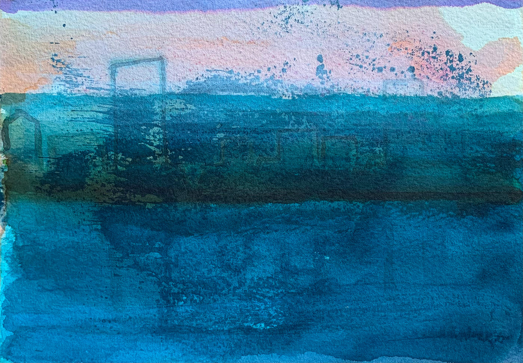 gouache-painting, watercolor-paintings, abstract, colorful, expressive, movement, patterns, blue, violet, gouache, paper, watercolor, abstract-forms, beautiful, contemporary-art, decorative, design, interior, interior-design, modern, modern-art, Buy original high quality art. Paintings, drawings, limited edition prints & posters by talented artists.