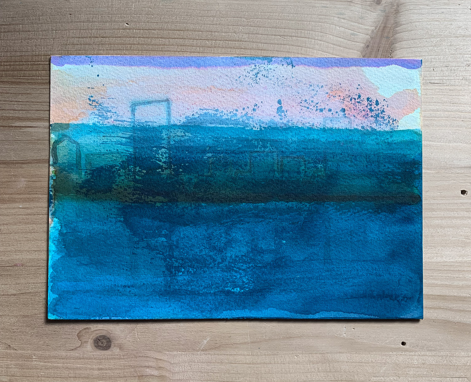 gouache-painting, watercolor-paintings, abstract, colorful, expressive, movement, patterns, blue, violet, gouache, paper, watercolor, abstract-forms, beautiful, contemporary-art, decorative, design, interior, interior-design, modern, modern-art, Buy original high quality art. Paintings, drawings, limited edition prints & posters by talented artists.