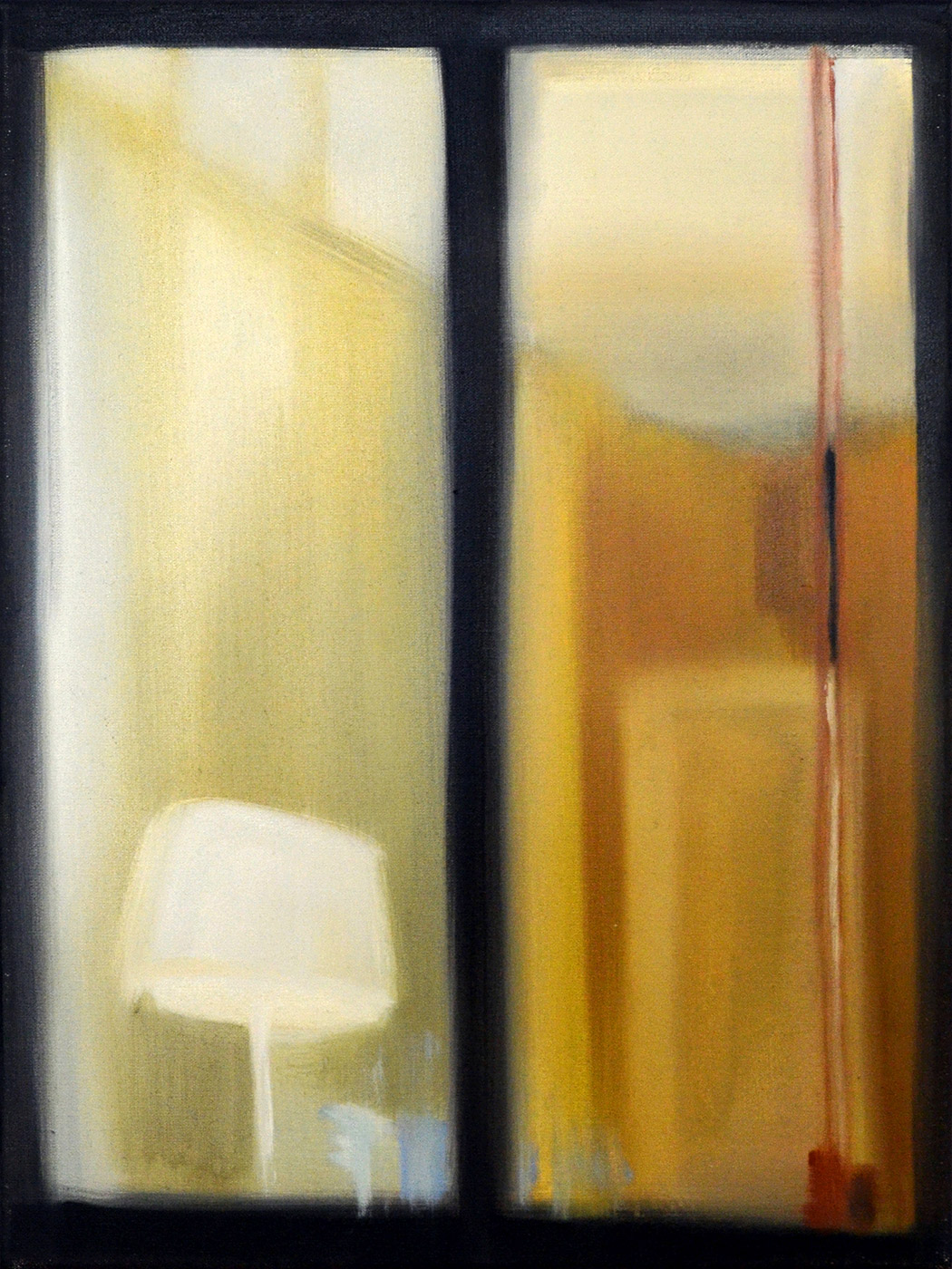 Windows I | Paintings | Noemi Staniszewska | "Windows I"
Original oil painting by Noemi Staniszewska
The Windows series is a pictorial tale of urban walks through the residential neighborhoods of the Hague. It is the result of observing the uncovered windows of Dutch houses, a recording of fragments of someone else's reality – intimate and yet exposed to public view.The window here is the boundary between private and foreign. It is a place where gazes meet, place of confrontation with what is outside. In this case, the situation of looking in the windows is also an expression of the emigration experience – the observer, although sees, remains outside of what he looks at, as always an outsider. Voyeurism is a manifestation of curiosity, perhaps longing, but at the same time it involves a violation of boundaries.
 | Beauton Art Gallery paintings, figurative, illustrative, minimalistic, architecture, everyday life, patterns, black, yellow, cotton-canvas, oil, architectural, beautiful, buildings, contemporary-art, decorative, design, interior, interior-design, modern, modern-art, windows, Buy original high quality art. Paintings, drawings, limited edition prints & posters by talented artists.
