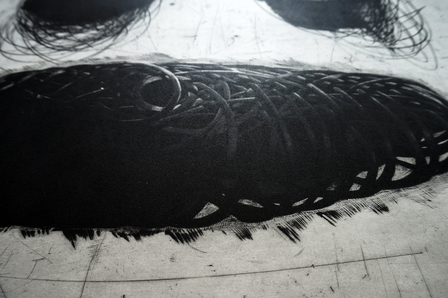 Perpetuum Mobile XXVII | Art-prints, Engravings | Tomasz Winiarski | Beauton Art Gallery art-prints, engravings, abstract, graphical, monochrome, patterns, black, grey, white, ink, paper, abstract-forms, atmosphere, autumn, black-and-white, conceptual, danish, decorative, design, interior, interior-design, nordic, scandinavien, Buy original high quality art. Paintings, drawings, limited edition prints & posters by talented artists.