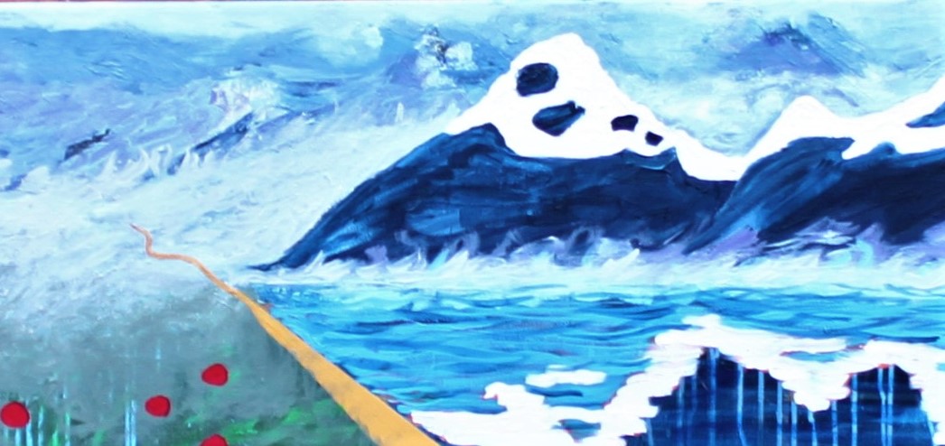 paintings, aesthetic, colorful, figurative, landscape, botany, nature, sky, blue, red, yellow, acrylic, cotton-canvas, atmosphere, contemporary-art, copenhagen, danish, design, interior, interior-design, modern, modern-art, mountains, nordic, plants, scandinavien, scenery, vivid, Buy original high quality art. Paintings, drawings, limited edition prints & posters by talented artists.
