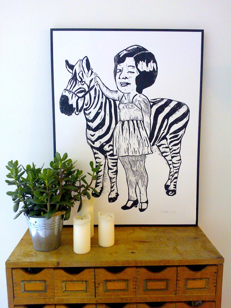 linocuts, animal, family-friendly, illustrative, pop, bodies, children, humor, wildlife, black, white, acrylic, black-and-white, danish, design, girls, interior, interior-design, modern, modern-art, nordic, posters, prints, scandinavien, wild-animals, Buy original high quality art. Paintings, drawings, limited edition prints & posters by talented artists.